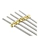 1pcs Stainless Steel T6 Ball Screw 150mm with Brass Nut, 1/2/4/6/12mm Lead Options for CNC, 3D Printer, Linear Rail, Industrial Automation(Lead 1mm)