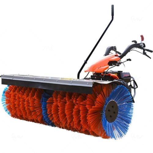 spazzaneve multifunzione, larghezza di lavoro 150 cm, spazzaneve multifunzionale per un'efficace pulizia di neve e detriti, spazzatrice a piedi dietro la neve