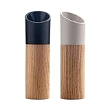 Pfeffermühle oder Salzmühle Holz Salz- und Pfeffermühle Holz Pfeffermühlen mit verstellbarem Keramikrotor Handheld Gewürzmühle Pfeffer oder Salzmühle (E)