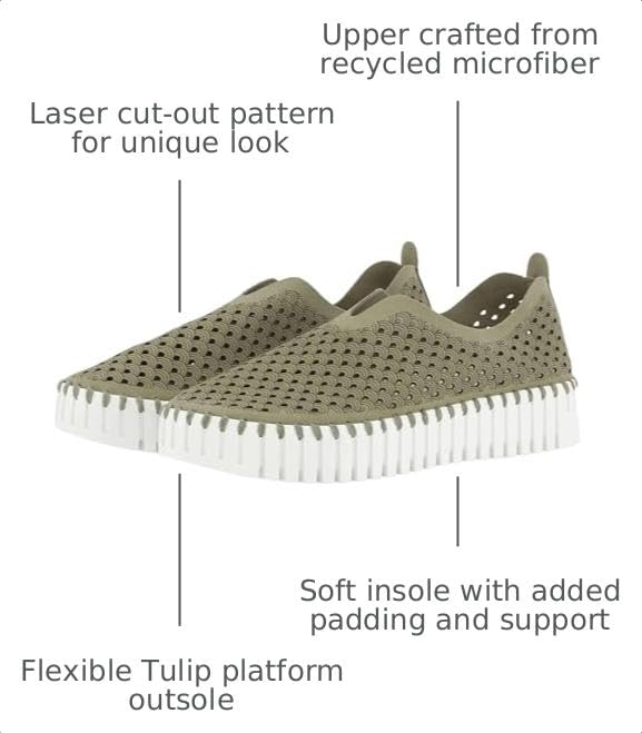 Image of Ilse Jacobsen HORNBAEK Women's Tulip 3373 Platform | Slip-On | Low-Top. | Casual Shoes