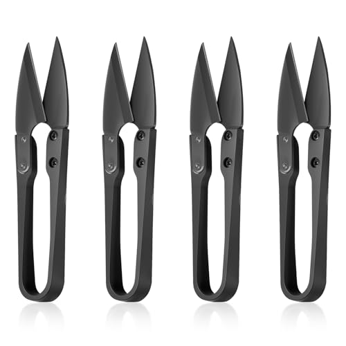 HJZHII 4PCS Mini Bonsai Pruning Scissors, Small Pruner Shears Bud Leaves Trimmer Stainless Steel...