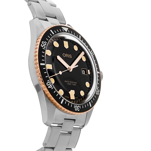 Oris Divers Automatic Black Dial Watch 01 733 7720 4354-07 8 21 18 (Pre-Owned), silver3