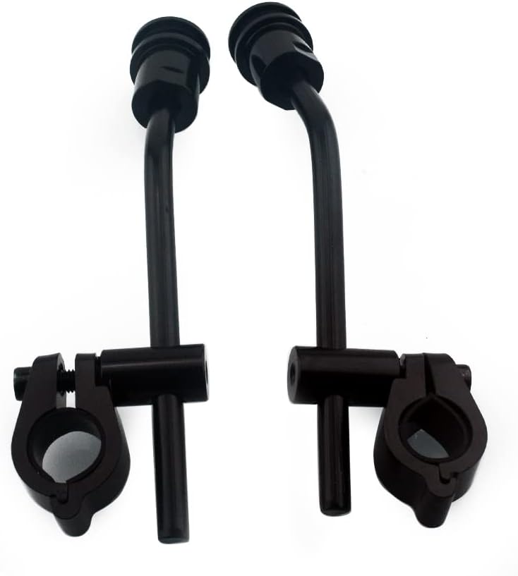 Boldness 15" Clear Motorcycle Windscreen Windshield Compatible with Harley, Honda, Kawasaki, Suzuki, Triumph, Yamaha - Fits 7/8" or 1" Handlebars