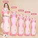 Mewaii Artist-Designed Ultra Soft Long Cat Plush Body Pillow, Extra Stuffing for Comfort, Premium Quality Stuffed Animal Gift for Girlfriend or Cat Lovers (Cherry Blossom Pink Cat Body Pillow 20 Inch)