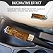 Lyxheth Car Handbrake Cover, Brake Covers for Cars, ABS Anti-Scratch Wear-Resistant Protective Cover with Comfortable Grip, Car Decor Accessory Handbrake Grip Cap Fit Most Cars (Yellow Peach Wood)