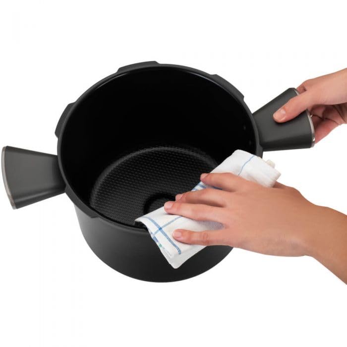 Tefal Cook4Me+ Connect Smart Multicooker CY855830, 1600W, 6L, 6 modalità di cottura, 150 ricette, app dedicata, nero