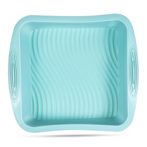 Ciieeo Square Silicone Baking Pan Easy Release Non-stick Surface Baking Tray for Bread Muffins Toast Reusable