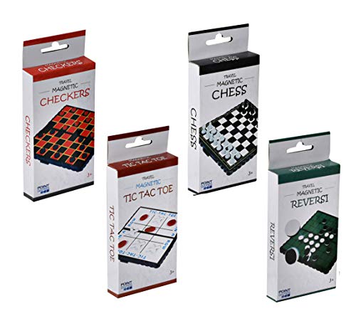 Set de 4 Juegos Clásicos Magnéticos Travel Point miniatura 4