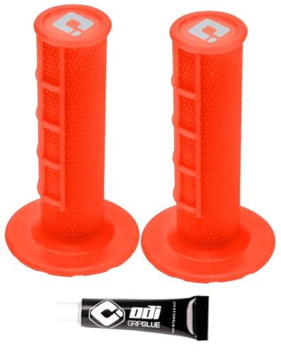 ODI Dirtbike Grips MX Half Waffle Grip Set with Glue Choose 