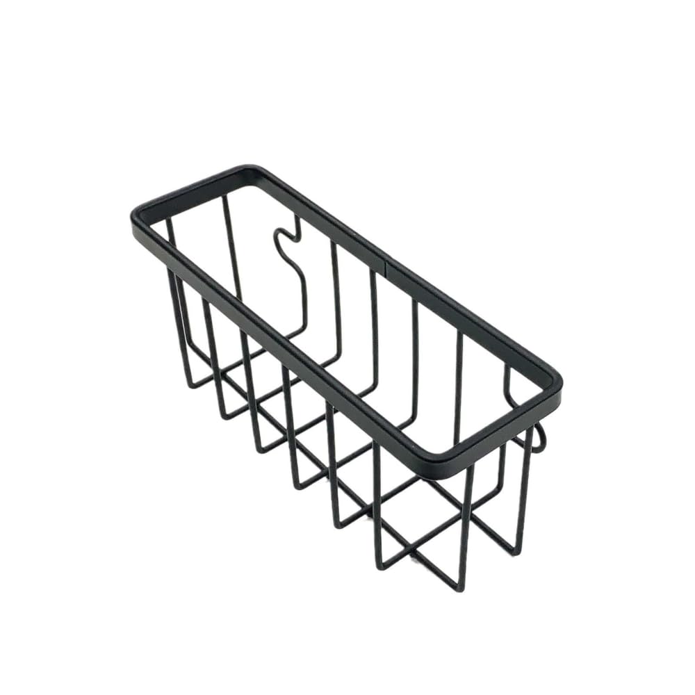 1pcsKitchen Sink Sponge Holder Kitchen Sink Caddy Sponge Holder for Kitchen Sink Suction Dish Soap Holder Black