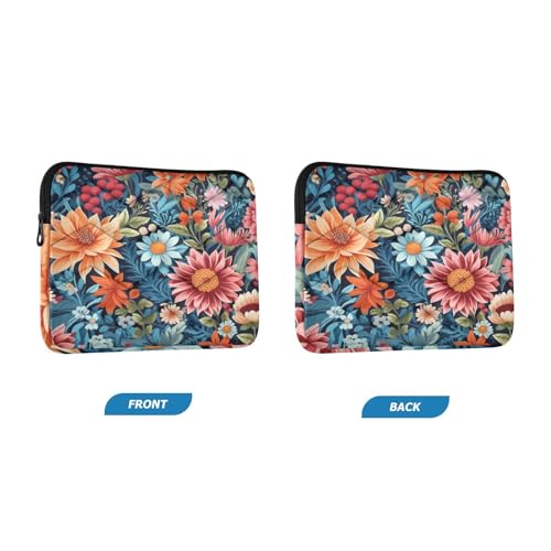 Funda para portátil floral de 13-14 pulgadas impermeable y resistente miniatura 2