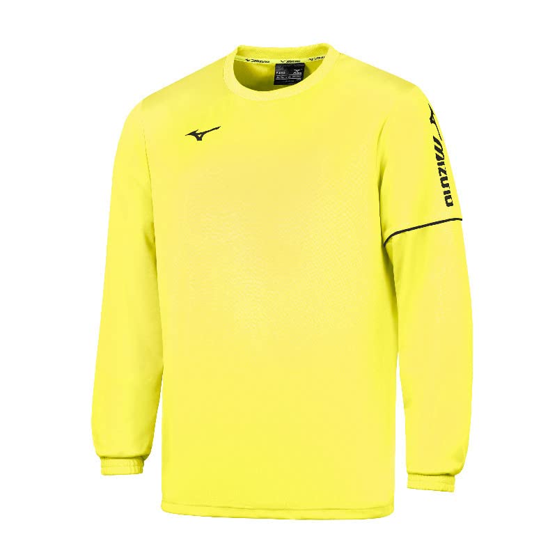 Mizuno Sendai Training Round Neck Sudadera, Yellow Fluo, XL Unisex Adultos