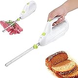 YYMM Beach Electric Knife, Serrated Carving Set with Storage Case, Interchangeable Stainless Steel...