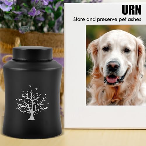 Hundeurne mit Gravur, Name und Datum, exquisite tragbare Urne für Tiere, elegante Urnen für Haustiere, leichte Edelstahl-Urnen für Asche