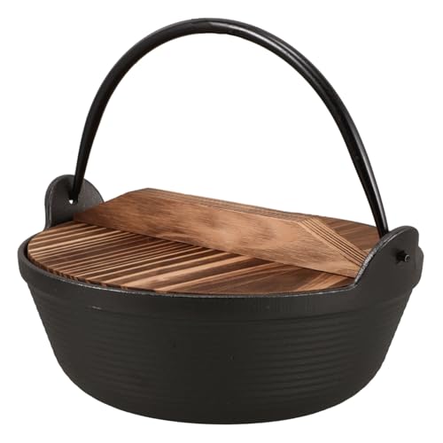 KOMBIUDA Thick Iron Construction Cast Iron Saucepan Japanese Pot Camping Cooking Gear