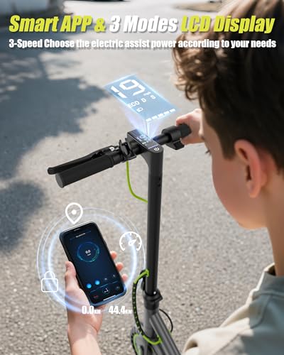 Image of MAXSHOT Electric Scooter Adults & Big Kids, Top Speed 9 /16 /19MPH, 10 /12 /16 /19Miles Range, 6.5 inch /8.5 inch Tires Folding Escooter, APP Control