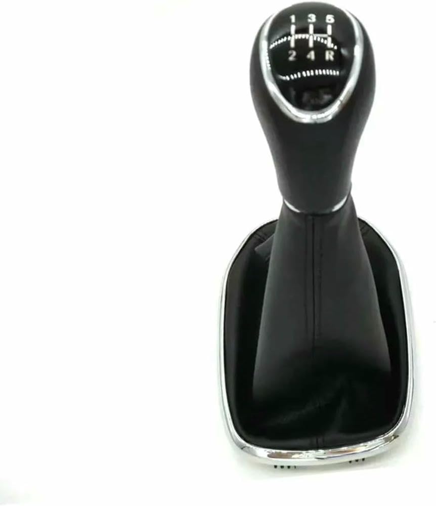 Gznbb 5-Speed Car Manual Gear Shift Knob Boot Cover Gaiter Lever Shifter Handle Stick, For Chevy For Spark Ng For Activ
