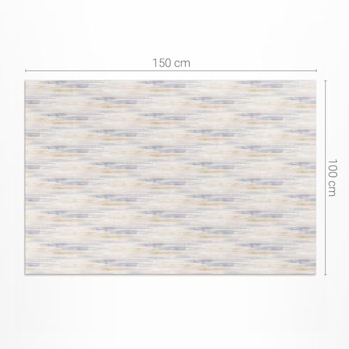 Tapis d'extérieur PVC 100x150 rectangle imperméable pour terrasse et balcon