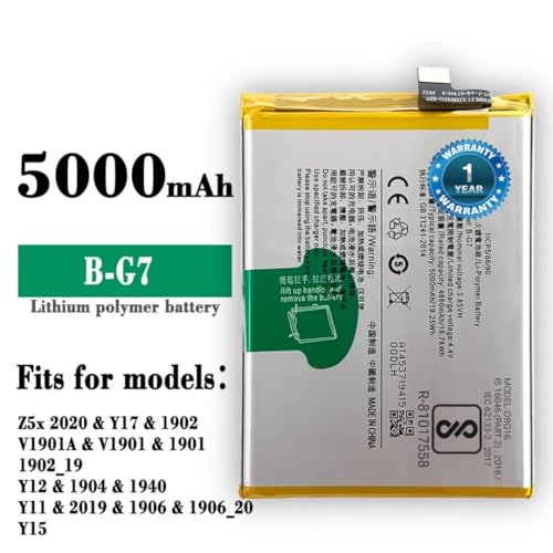 Image of Original B-G7 Battery for Vivo Y12,Y15, Y17, Z1 Pro & U10 Battery with 1 Year Warranty** (SEP048)