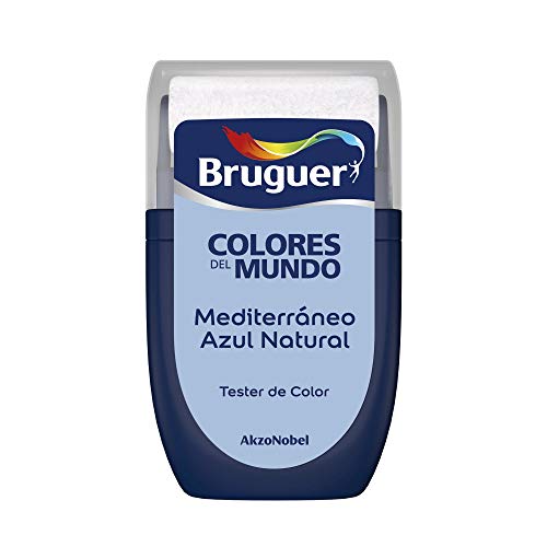 Bruguer Tester Colores del Mundo Pintura para paredes monocapa Mediterráneo Azul Natural