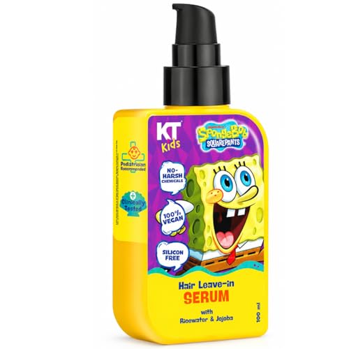 Image of Hair Serum for 3-12 Years | Pediatrician Approved | Rice Water & Jojoba Oil | Non-Sticky, Removes Frizz, Smooths Hair | pH Balanced & 100% Vegan | 100ml