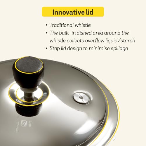 Image of Meyer Presta Stainless Steel Tri-ply Pressure Cooker Combo (2L,3L & 5.5 L)