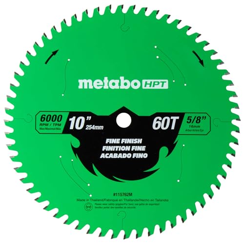 $22.79 | Metabo HPT 10-Inch Miter Saw/Table Saw Blade at Amazon