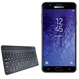 BoxWave Keyboard Compatible with Samsung Galaxy J7 Crown - SlimKeys Bluetooth Keyboard, Portable Thin with Chiclet-Style Keys - Jet Black
