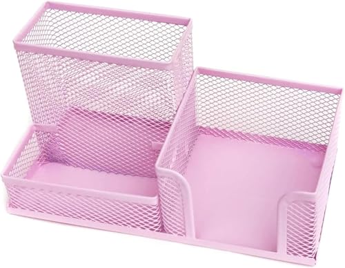organizador de mesa porta lapis (Rosa, 3)