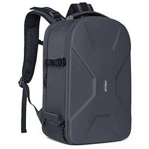 MOSISO Camera Backpack, DSLR/SLR/Mirrorless Photography Camera Bag 15-16 inch Waterproof Hardshell Case with Tripod Holder&Laptop Compartment Compatible with Canon/Nikon/Sony, Gray