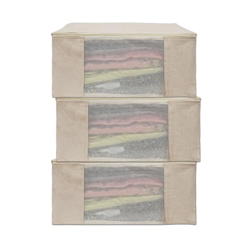 Cotton Canvas Clothes Storage Bags, Saree Covers Zip for