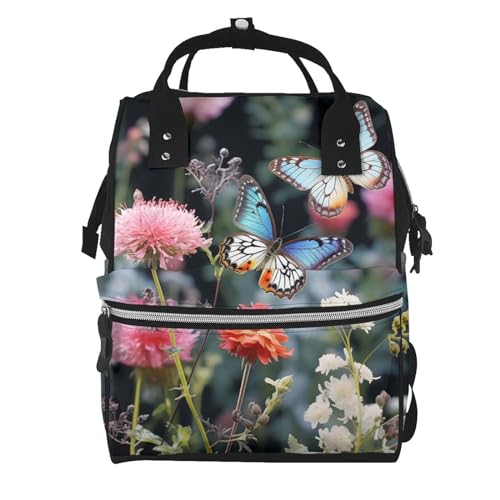 Sac à dos à langer fleuri pour les sorties décontractées en famille