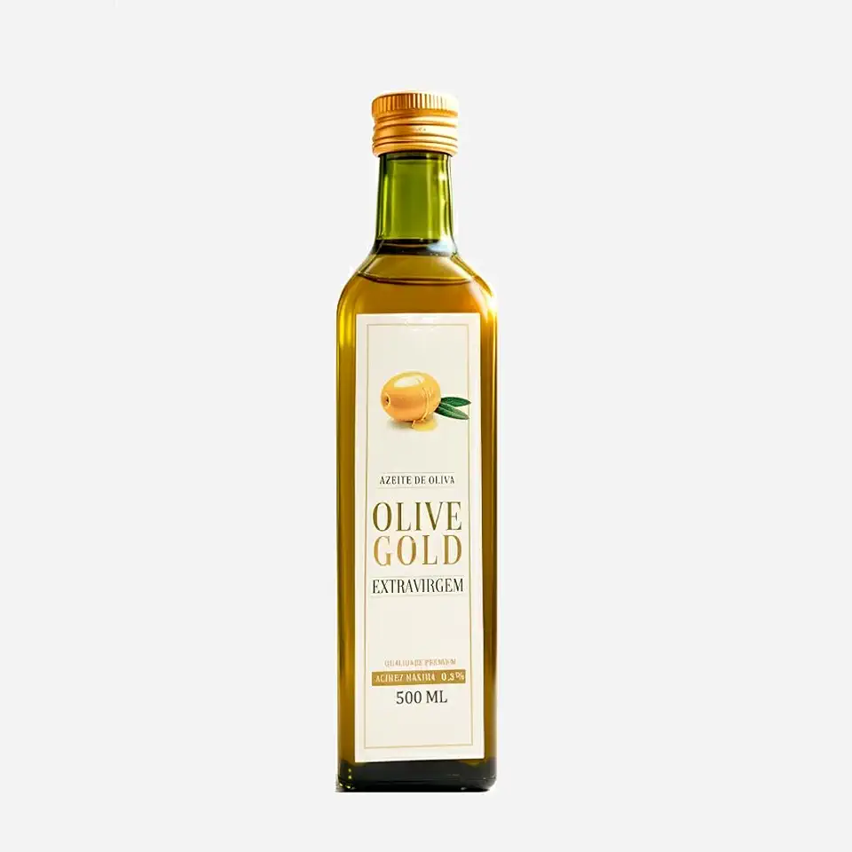 Olive Gold Azeite Português de Oliva Extra Virgem Premium, Garrafa de Vidro, 500ml