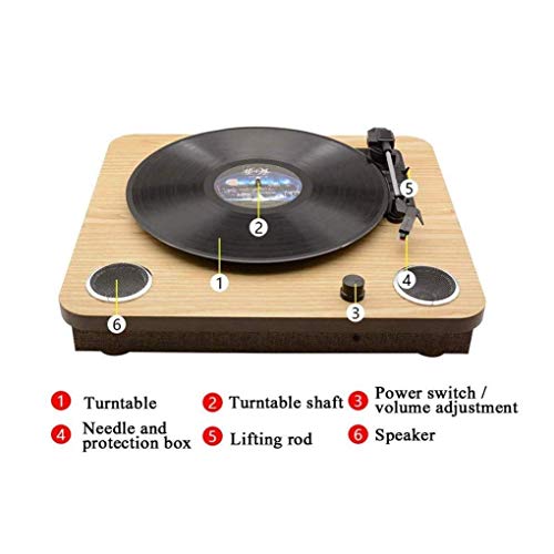 Platine Tourne-Disque, Haut-parleurs intégrés, Platine Vinyle à 3 Vitesses Connexion Bluetooth pour Tourne-Disque de Style Vintage - Les Beatles, Paul McCartney, John Lennon, RIngo Starr, George Harrison Platine Tourne-Disque, Haut-parleurs intégrés, Platine Vinyle à 3 Vitesses Connexion Bluetooth pour Tourne-Disque de Style Vintage – Image 6