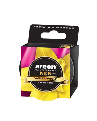 Image of Areon Ken Vanilla Bubble | Fresh Energizing Fragrance | Ultimate Combination of Style, Versatility & Value | Eradicates Foul Odors