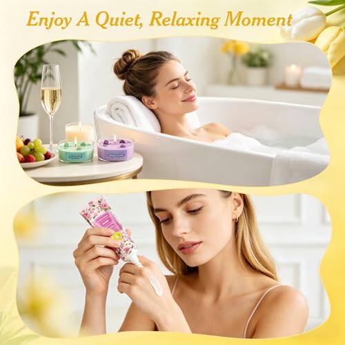 Mini Perfume Gift Set Women 4x35ml Eau De Parfum Fruity Floral | Luxury fragrance collection with hand creams & candles. Ideal gift for Mother's Day, Valentine's Day, Birthday, Anniversary - Image 6