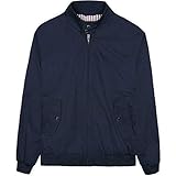 Ben Sherman Mens Classic Harrington Bomber Jacket Mod Ska 59148 Navy Blue Size L