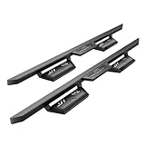 KYX Running Boards & Steps Nerf Bars Compatible with 2015-2025 Ford F150 SuperCrew Cab, A Pair 6 inch Car Door Side Steps Nerf Bars Truck Boards Step Rails-Triple Stairs