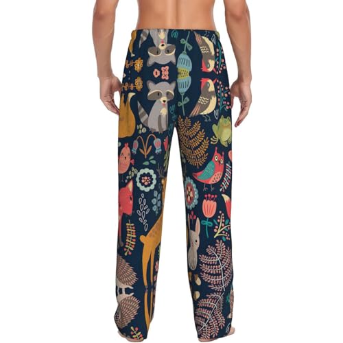 Pantalon de détente doux lapin et oiseau cadeau idéal homme tout âge