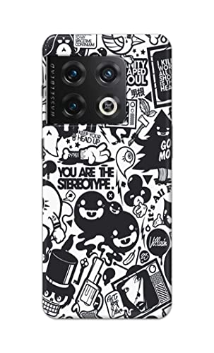 Image of Printed Hard Back Cover Case for OnePlus 10 Pro 5G Back Cover (Mixed Cartoon) -702