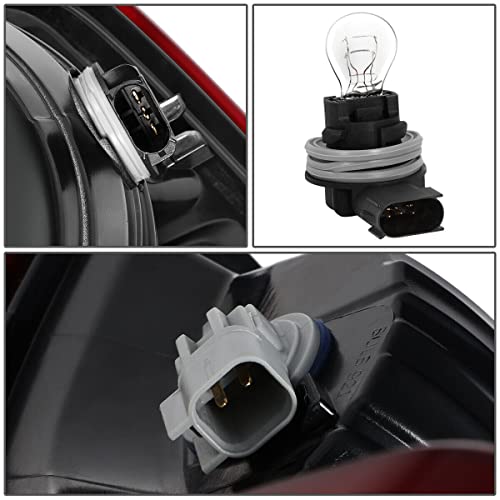 Image of MOCW Left Driver Side Tail Light Compatible With 2009-2018 Dodge Ram 1500 2500 3500 Rear Taillight Brake Light Turn Lamp With Bulb, Replace CH2818124, Red