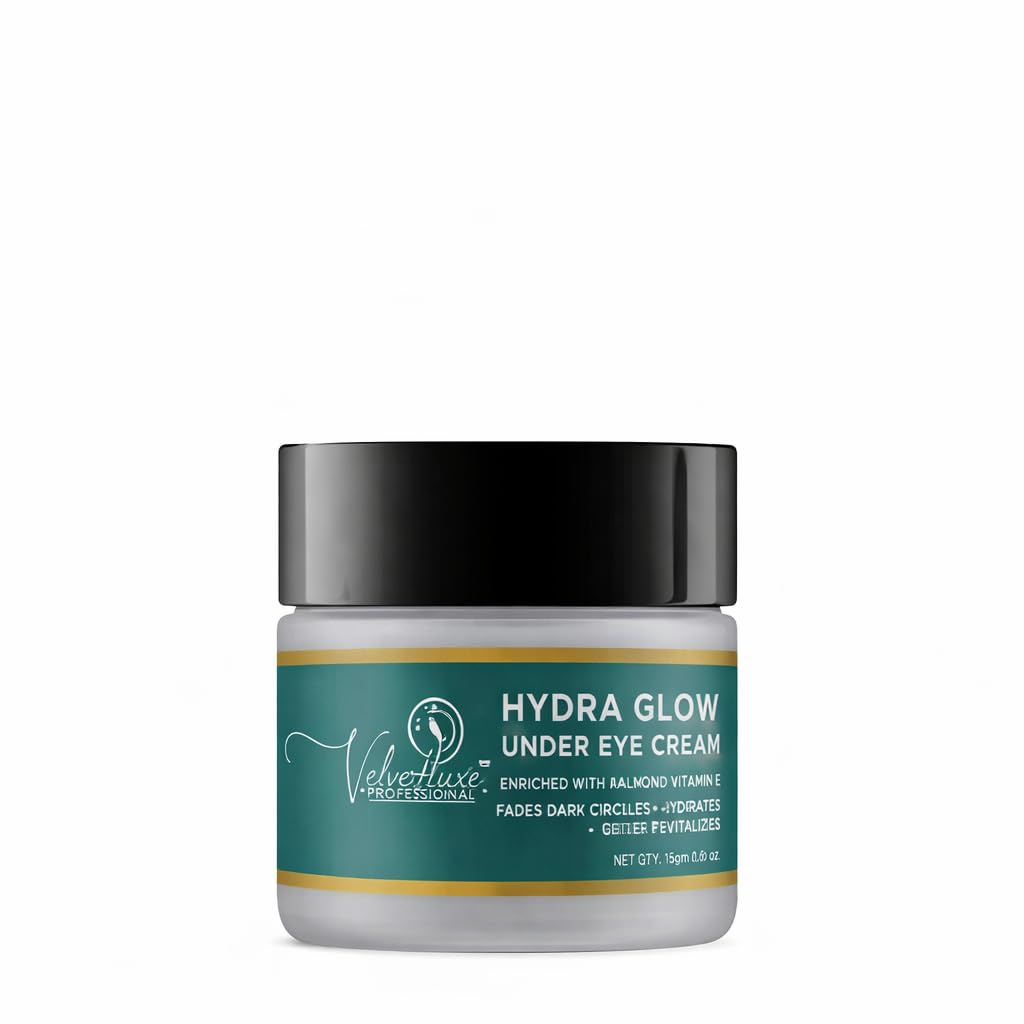 Hydra Glow Under Eye Cream with Hyaluronic Acid, Argan Oil, Almond Oil & Licorice Extract, Dark Circle & Puffiness Repair, Vitamin E & Aloe Vera, All Skin Types (25g)-image-42