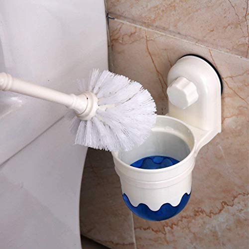 Dalovy Toilet Brushes,Suction Cup Wall-Mounted Plastic Toilet Bowl Brush And Holder ，|Easy Installation | Strong Bearing Capacity | Deep Cleaning| White Toilet Brush And Holder Set #TOP7