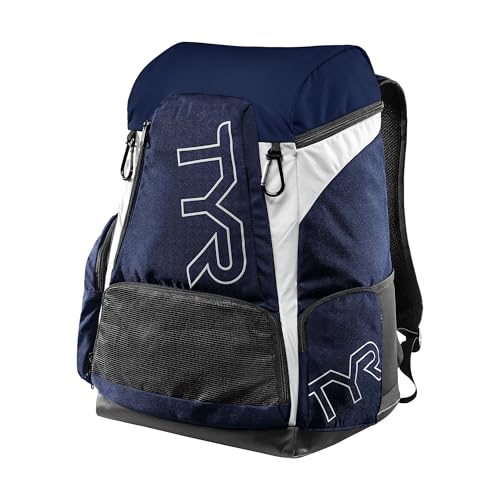TYR Alliance Sac à Dos Mixte Adulte, Blanc/Navy, 45 L