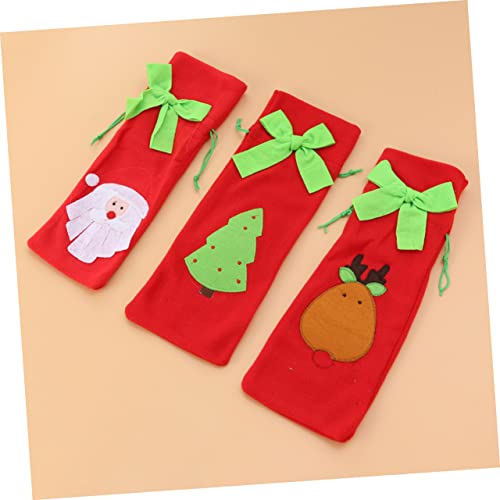 ABOOFAN Capa De Garrafa De Vinho De Natal Capa De Garrafa De Vinho Para Cordão De Natal Envoltório D