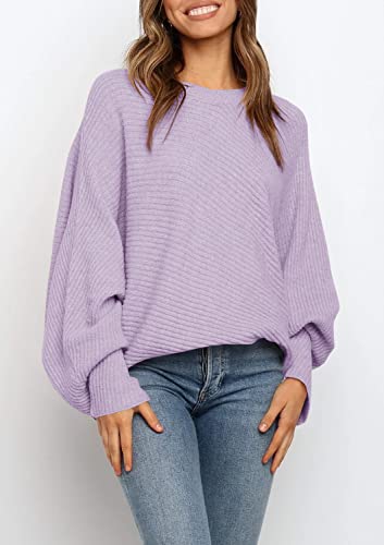Image of Mafulus Womens Oversized Sweater Fall Winter Slouchy Pullover Jumper Tops