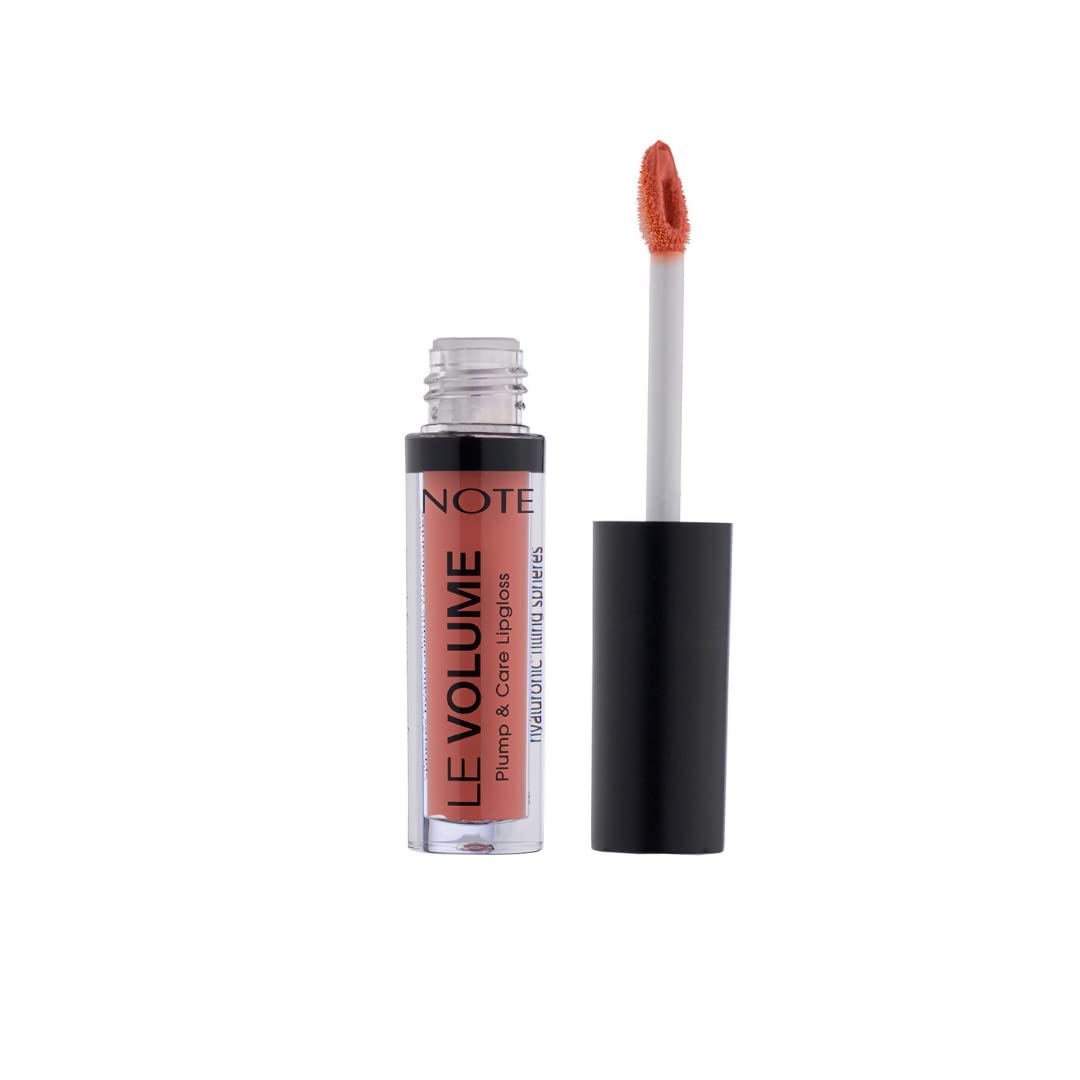 Note Cosmetics Le Volume Plump & Care Lipgloss 01 Happy Morning Dudak Parlatıcısı, Pembe