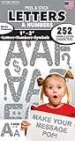 252 PC Peel and Stick Letters & Numbers, 1