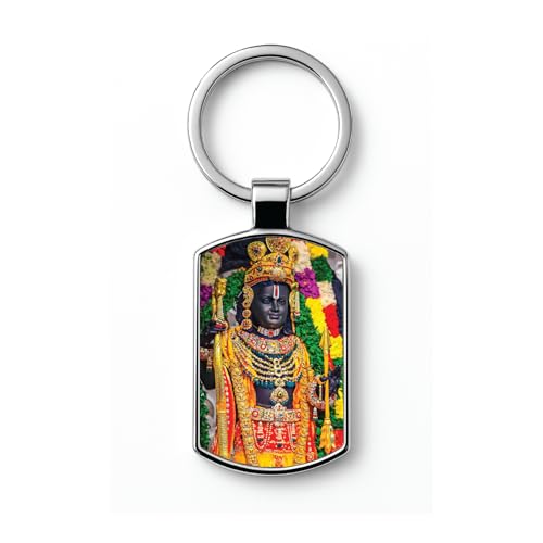 Image of Stylish Metal Keychains with Permanent Glossy Print - Inspirational Quotes & Spiritual Designs - Perfect Key chains for loved ones, Personal Use, Gifts & Return Gifts