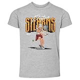 500 LEVEL Peyton Stearns Player Name Toddler Shirt (Heather Gray, 4T)